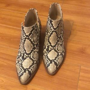 Snakeskin Booties *look at all pics*